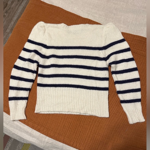 St. Roche Striped Sweater - Cream and Navy - Picture 2 of 5